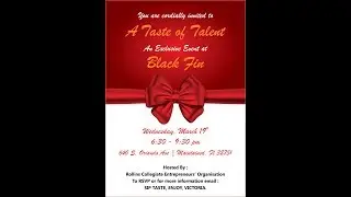 How to make an Invitation Card-8 : COREL DRAW