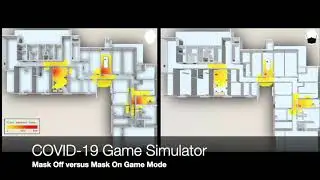 COVID-19 Game Simulator - Comparing mask off and mask on
