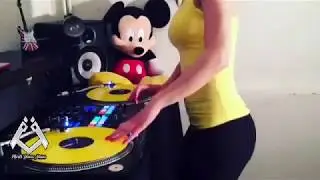 Scratching girl