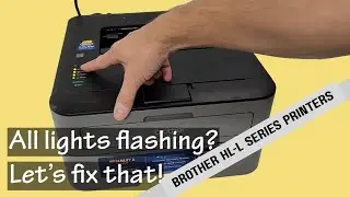 All LED Lights Flashing Problem Fix on Brother HL Laser Printers HL-L2320D