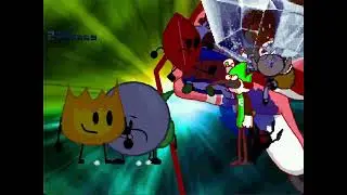 MUGEN Fight - Firey MVC, Leafy, Bubble, & Teardrop vs. Mordecai, Blossom, Chowder, & Courage