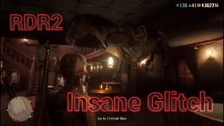 RDR2: Insane Horse Glitch (horse at the bar)