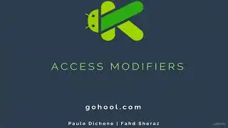 45 - Access Modifiers - Controlling Access to Fields Instance Variables and Properties