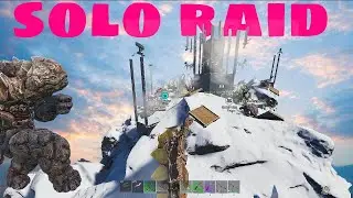 How I Raided A Blue Ob Ice Mountain Base Solo Hard - Ark