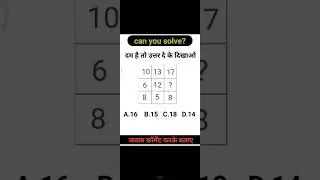 can you solve it ? #reasoningtricks #reasoning #reasoningquestions @GaganPratapMaths