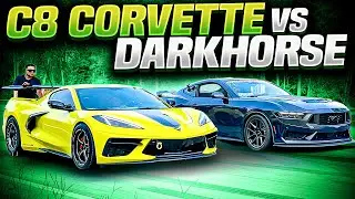 Mustang Dark Horse Calls Out Corvette C8 🚀