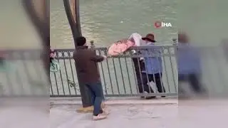 Göksu Nehri'nde dev av: yayın balığı imeceyle karaya çıkarıldı