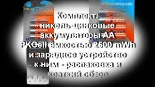 Комплект: зарядное устройство и NiZn аккумуляторы 