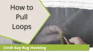 2020-04-01 Step one of finishing, how to pull loops