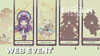 Iridescence In Papers | Lantern Rite Web Event - Genshin Impact