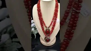 Украшения до и после, бусы женские из натуральных камней гранат сердолик срезы камней