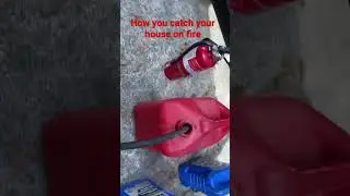 Dangerous way to drain gas