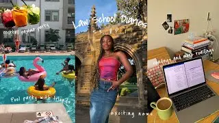 LAW SCHOOL DIARIES: starting 3L, exciting news, class schedule, pool party + more