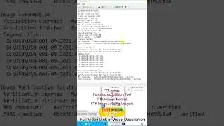 FTK Imager Forensic Acquisition Tool  FTK Imager Tutorial FTK Image Loading Analysis  