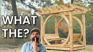 I Flew Cross Country To Build This || How To Build A Wooden Pergola