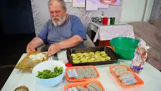 Василич проголодался и решил приготовить обед по-царски вкусный сочный зачетный из картошки