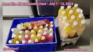 Rite Aid Couponing Haul - July 7 - 13, 2024 - Stay Hydrated! - @patel7ravi7