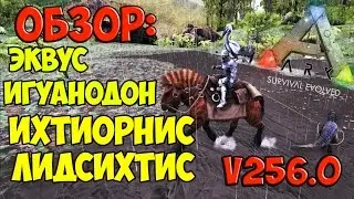 ОБЗОР НОВЫХ ДИНО!  ЭКВУС, ЛИДСИХТИС, ИХТИОРНИС, ИГУАНОДОН ► Ark: Survival Evolved #12