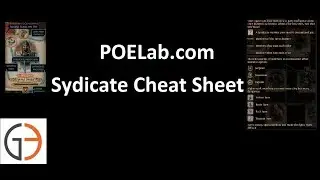 POE Tools: POElab.com Syndicate Cheat-Sheet