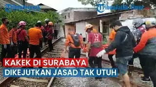 Kakek di Surabaya Dikejutkan dengan Penemuan Seonggok Jasad Tak Utuh di Pinggiran Rel Kereta Api