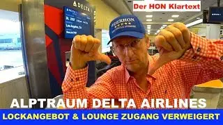 DELTA AIRLINES NIGHTMARE | Tempting offer & lounge access denied | The HON Plain Text