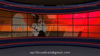 News TV Studio Set 98 - Virtual Green Screen Background Loop