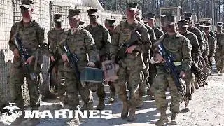 U.S. Marines during live fire training at School of Infantry-East, North Carolina.
