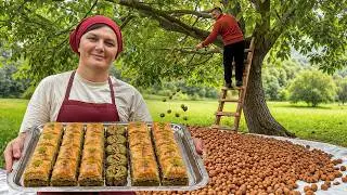 We Have Harvested Walnuts and Cooked Baklava! Delicious Oriental Dessert