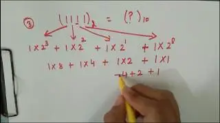 Some more examples on Binary to Decimal Conversion.