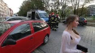 Девушки у руля авто на дорогах! часть 2