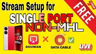 stream setup for NON MHL phone without douwan IQOO NEO 9 PRO #bgmi | #troubble