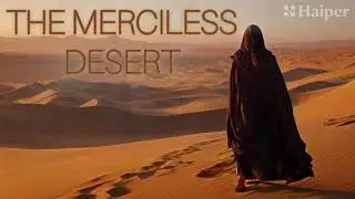 A journey from a desert to an otherworldly scene