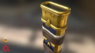 Zelda Ocarina of Time remastered - Master Sword Scabbard Modeling Blender Timelapse - Free download