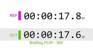 BirdDog Play NDI Latency Test