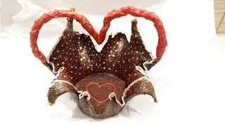Корзинка декоративная из цемента.