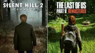 Silent Hill 2 Remake vs Last of Us 2 Remastered | Physics and Details Comparison