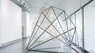 Light of Life created from interconnected polyhedrons that form the eggshells