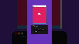 sticky on header in html & css || 