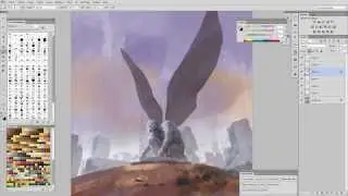 Daily Spitpaint Angel Statue