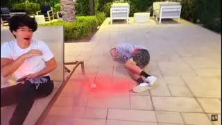 Tanner gets shot in the gonads with  a powder cannon