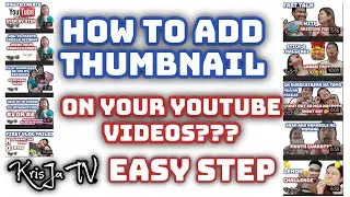 HOW TO INSERT THUMBNAIL ON YOUR YOUTUBE VIDEOS? PAANO MAGLAGAY NG THUMBNAIL SA YOUTUBE VIDEOS?