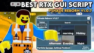 Roblox BEST RTX GUI Script Pshade Rebord V1.0.7 Showcase | Arceus X Delta Solara