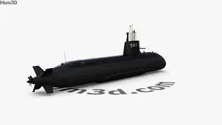 Soryu-class submarine 3D model by 3DModels.org