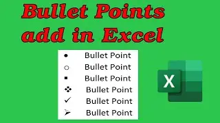 Bullet Points add in Excel | এক্সেল বুলেট পয়েন্ট | Excel Expert Bangladesh