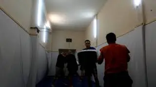 Удары коленями в парах 2