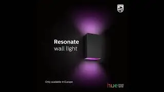 Video aplica exterior LED Philips Hue Resonate 1746430P7, 2 x 8W, 1200lm