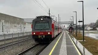 ÖBB 4020-319 bei der Ausfahrt in Unterradlberg