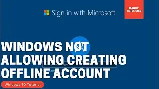 Windows 10 Home Forces Microsoft Account Fix