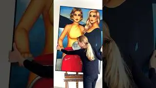 Was die Meisten bei den Künstlern nicht sehen 🫣 #kunst #malerei #art  #acrylmalerei #fashionart