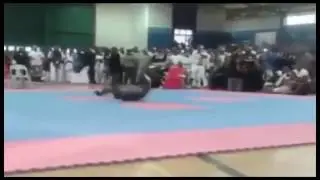 Bodybuilder breaks neck doing backflip! NEW! 2017